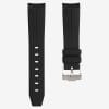 Black rubber strap for swatch x omega moonswatch