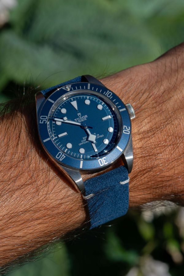 Blue Suede Watch Strap