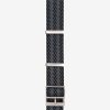 Black nato strap with grey stripes