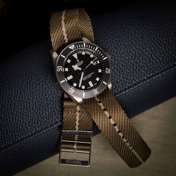 Nato Gold Striped Strap