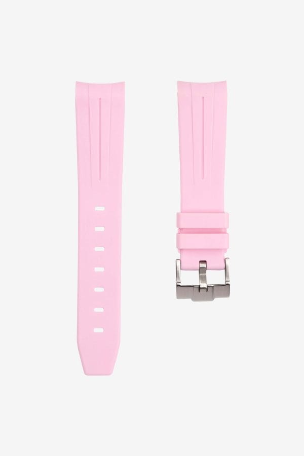 Rubber strap for Omega X Moonswatch - Grand Prix - Pink