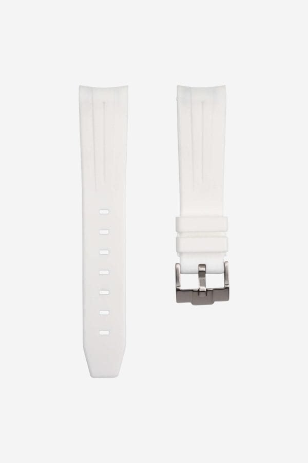 Rubber strap for Omega X Moonswatch - Grand Prix - White